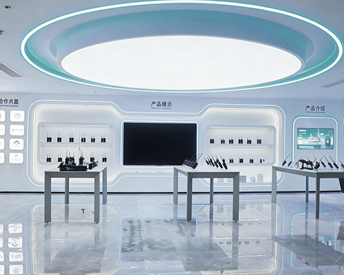 GLOHE two-way radio showroom and product experience center
