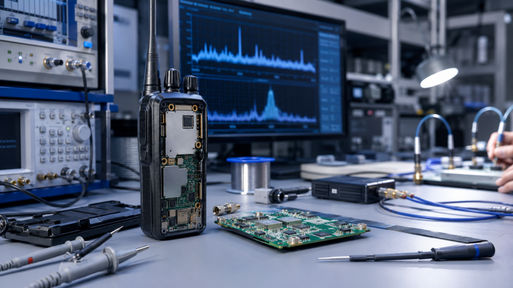 GLOHE digital two-way radio research and development laboratory
